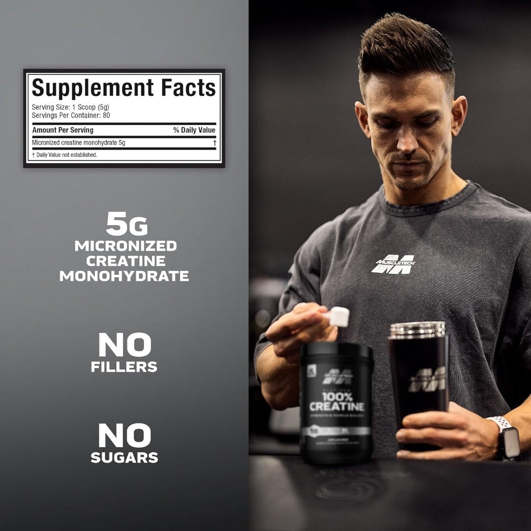 CREATINA MONOHIDRATO PLATINUM MUSCLETECH 400 GR