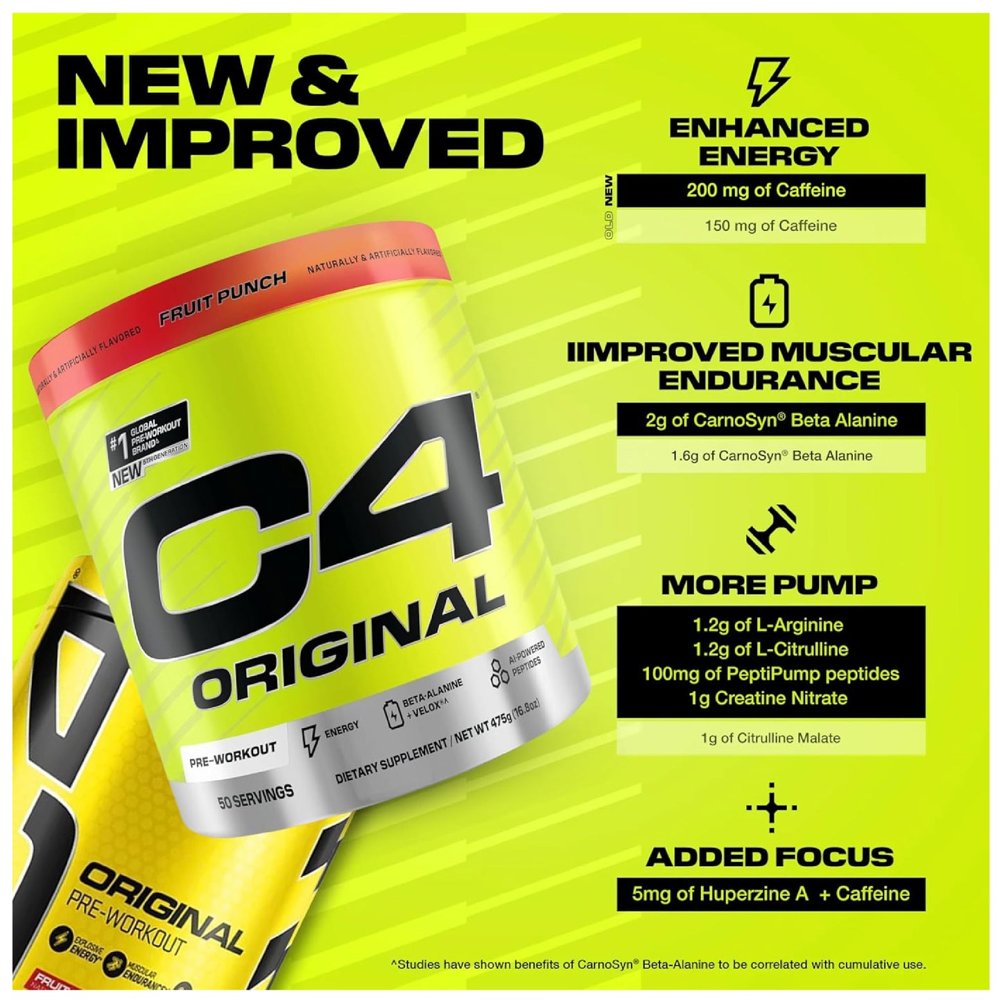 C4 ORIGINAL PRE WORKOUT 50 SERVICIOS