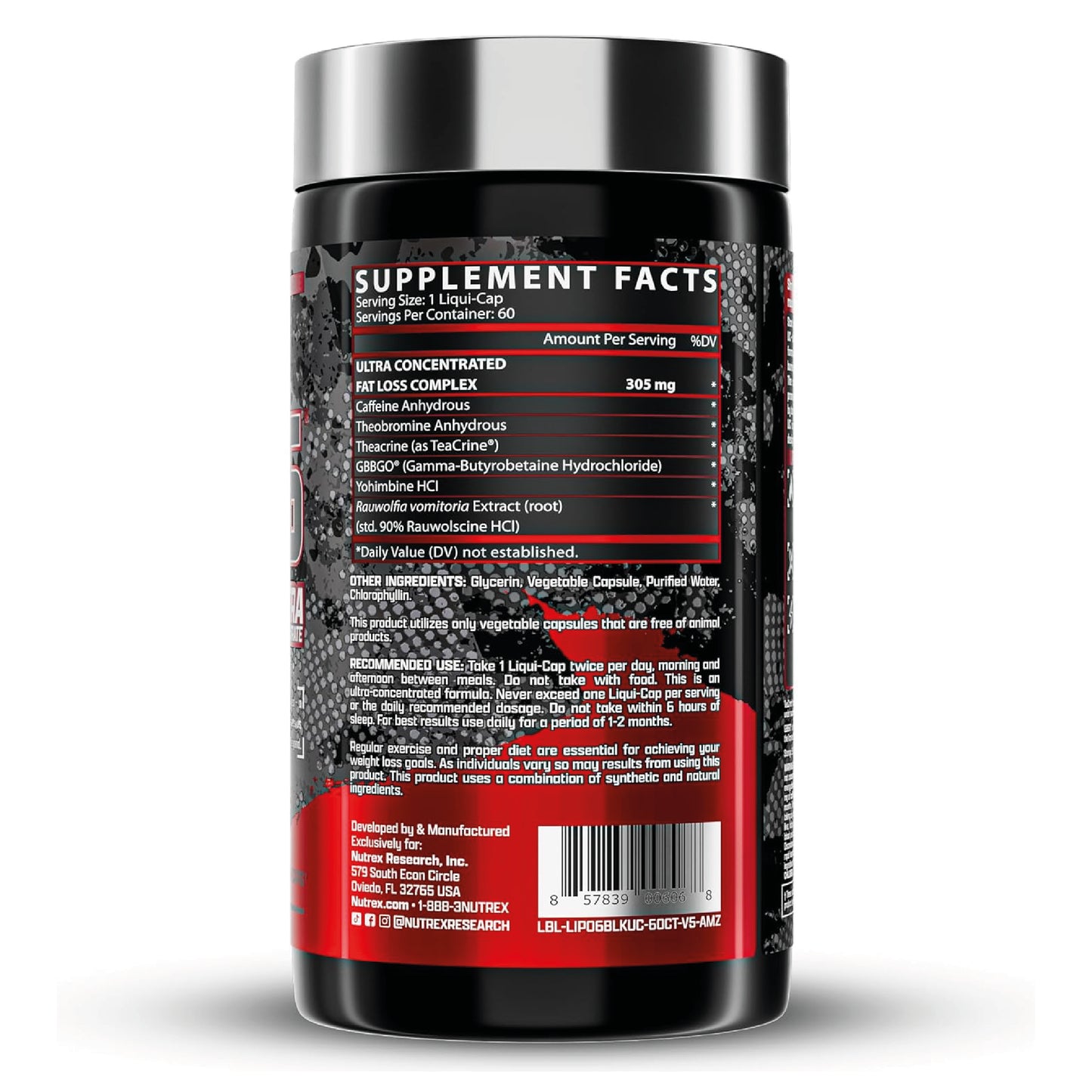 LIPO 6 BLACK ULTRA CONCENTRADO 60 CÁPSULAS