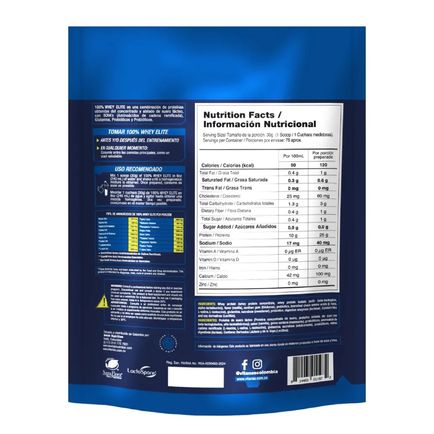 WHEY ELITE VITANAS 5 LIBRAS