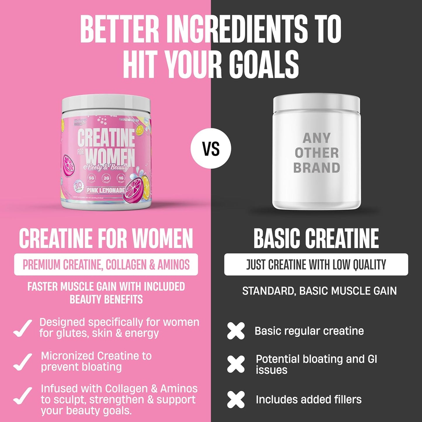 CREATINE FOR WOMEN NUTREX 30 SERVICIOS