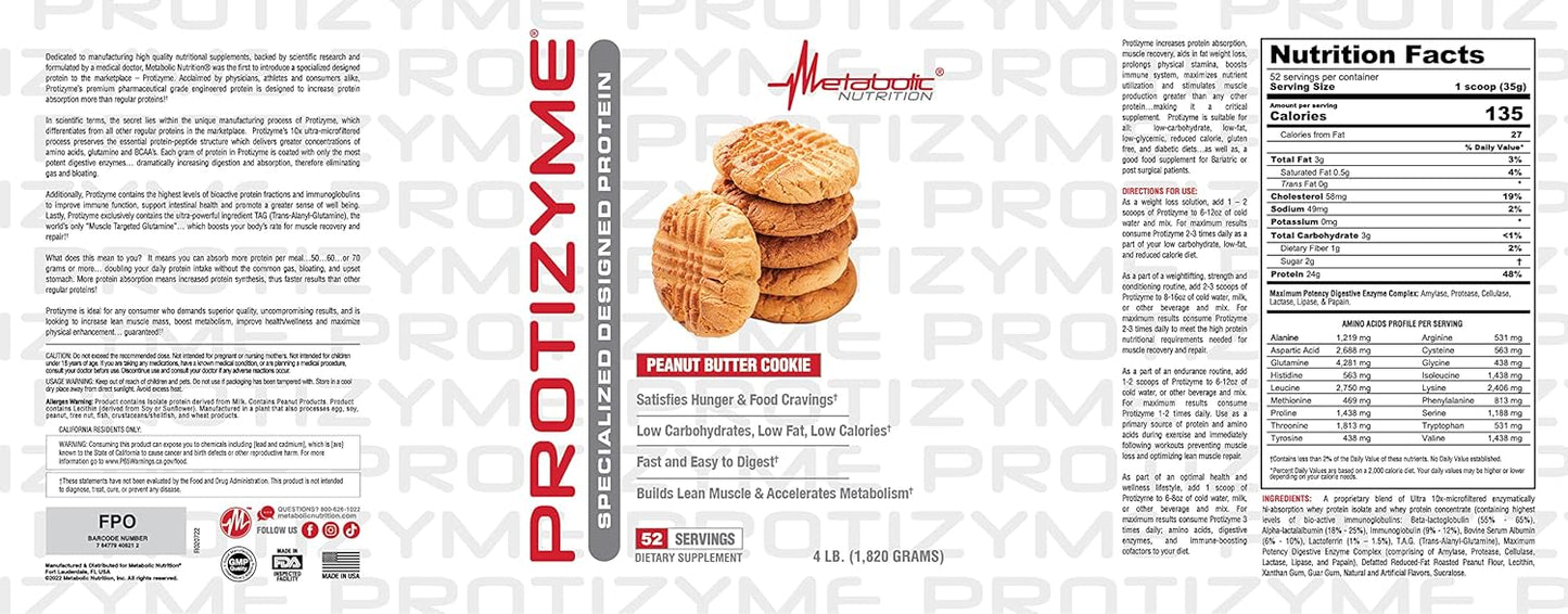 PROTIZYME METABOLIC 4 LIBRAS