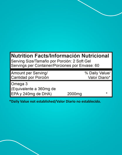 OMEGA 3 120 CÁPSULAS