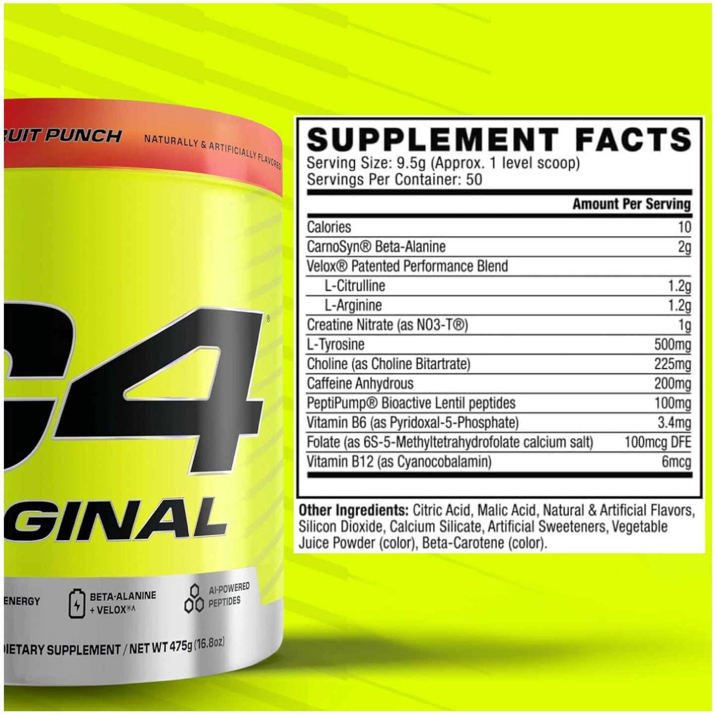 C4 ORIGINAL PRE WORKOUT 50 SERVICIOS
