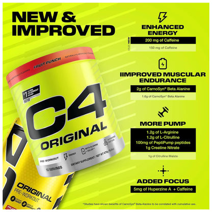 C4 ORIGINAL PRE WORKOUT 50 SERVICIOS