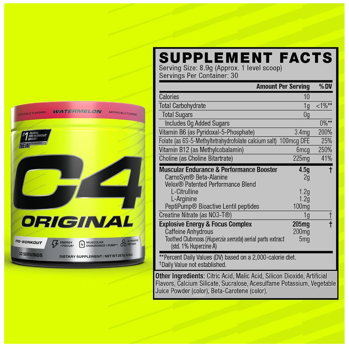 C4 ORIGINAL PRE WORKOUT 30 SERVICIOS