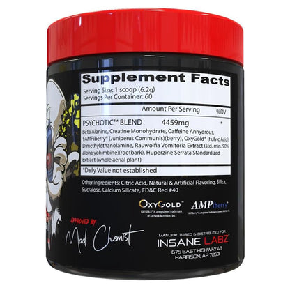 PSYCHOTIC PRE-WORKOUT 60 SERVICIOS