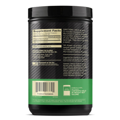 CREATINA MICRONIZADA ON 600 GRAMOS